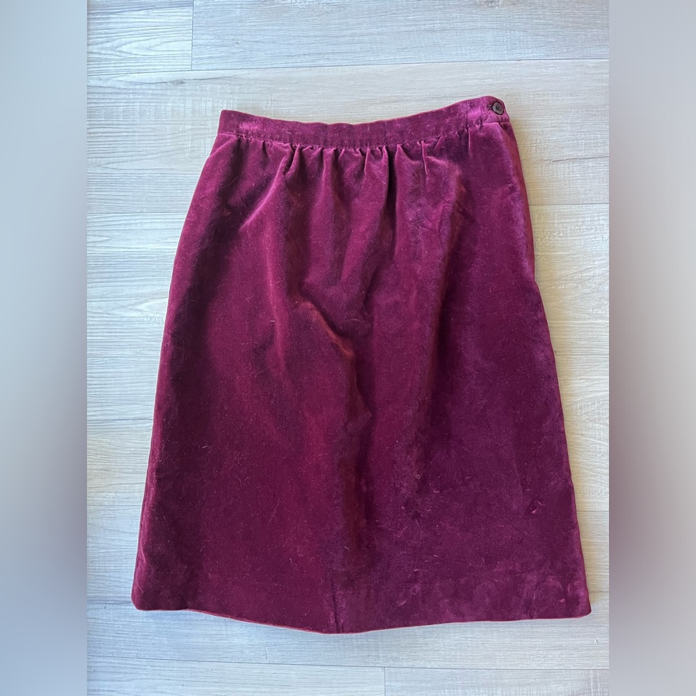 Vintage Saks Fifth Avenue Velvet Skirt